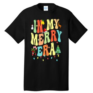 Christmas In My Merry Christmas Era Xmas Holiday Tall T-Shirt