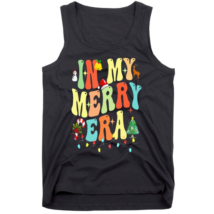 Christmas In My Merry Christmas Era Xmas Holiday Tank Top