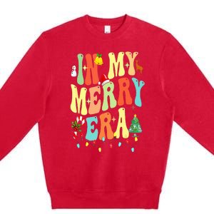 Christmas In My Merry Christmas Era Xmas Holiday Premium Crewneck Sweatshirt