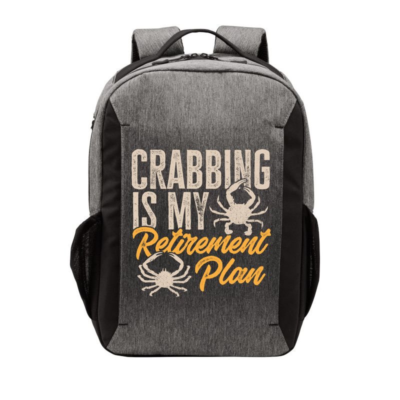 Crabbing Is My Retiret Plan Crab Hunter Gift Vector Backpack