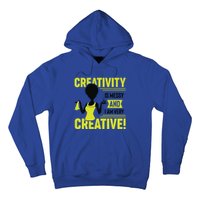 Creativity Is Messy And I Am Very Messy Black Craft Meaningful Gift Hoodie