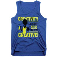 Creativity Is Messy And I Am Very Messy Black Craft Meaningful Gift Tank Top