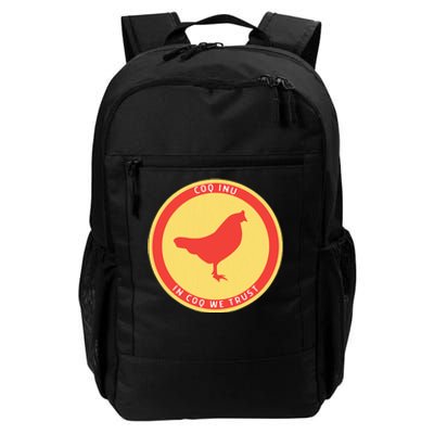 Coq Inu Meme Coq Inu Crypto Coq Inu Beautiful Black Coq Inu Daily Commute Backpack