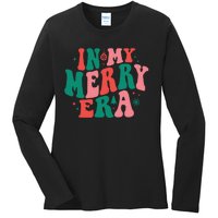 Christmas In My Merry Era Xmas Holiday Christmas Ladies Long Sleeve Shirt