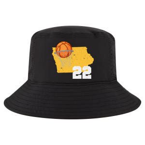 Clark Iowa Map 22 Basketball Lover Cool Comfort Performance Bucket Hat