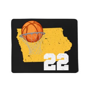 Clark Iowa Map 22 Basketball Lover Mousepad