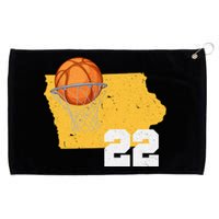 Clark Iowa Map 22 Basketball Lover Grommeted Golf Towel