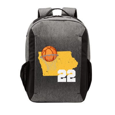 Clark Iowa Map 22 Basketball Lover Vector Backpack
