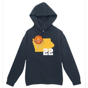 Clark Iowa Map 22 Basketball Lover Urban Pullover Hoodie