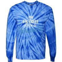 Chiropractic Is My Favorite Color Funny Chiropractor Gift Tie-Dye Long Sleeve Shirt