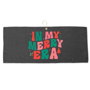 Christmas In My Merry Era Xmas Holiday Christmas Large Microfiber Waffle Golf Towel