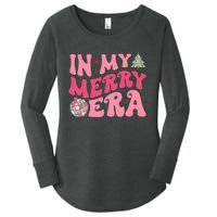 Christmas In My Merry Era Xmas Holiday Christmas Women's Perfect Tri Tunic Long Sleeve Shirt