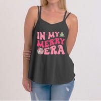 Christmas In My Merry Era Xmas Holiday Christmas Women's Strappy Tank