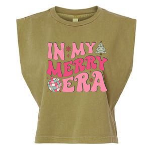 Christmas In My Merry Era Xmas Holiday Christmas Garment-Dyed Women's Muscle Tee