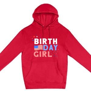 Cute It's My Birthday 4th of July Design For Wo Premium Pullover Hoodie