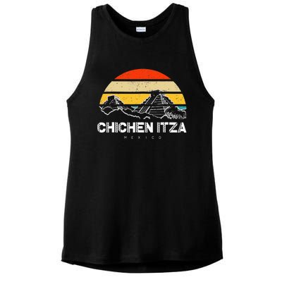 Chichen Itza Mexico Vacation Ladies PosiCharge Tri-Blend Wicking Tank