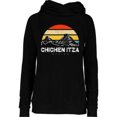 Chichen Itza Mexico Vacation Womens Funnel Neck Pullover Hood