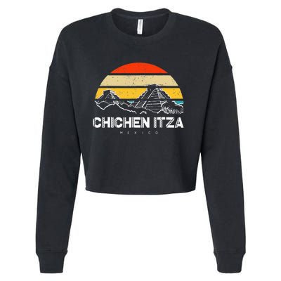 Chichen Itza Mexico Vacation Cropped Pullover Crew