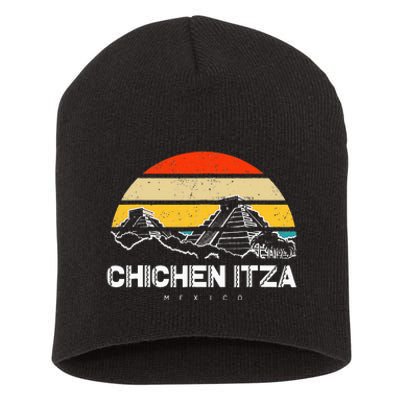 Chichen Itza Mexico Vacation Short Acrylic Beanie