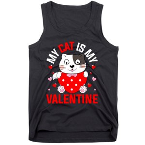 Cat Is My Valentine Tank Top