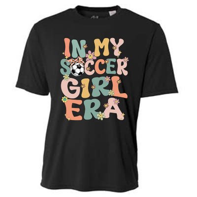 Cute In My Soccer Era Retro Groovy Soccer Cooling Performance Crew T-Shirt