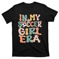 Cute In My Soccer Era Retro Groovy Soccer T-Shirt