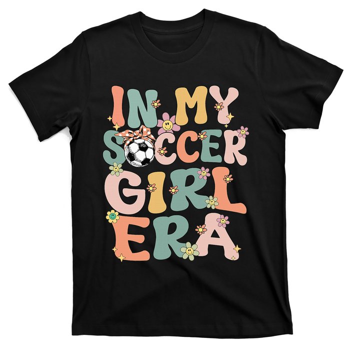 Cute In My Soccer Era Retro Groovy Soccer T-Shirt