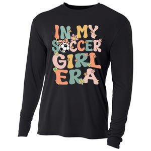 Cute In My Soccer Era Retro Groovy Soccer Cooling Performance Long Sleeve Crew