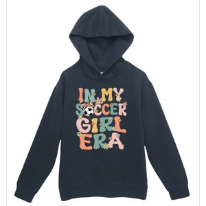 Cute In My Soccer Era Retro Groovy Soccer Urban Pullover Hoodie