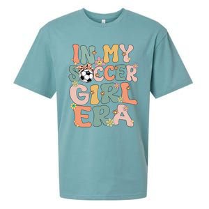 Cute In My Soccer Era Retro Groovy Soccer Sueded Cloud Jersey T-Shirt