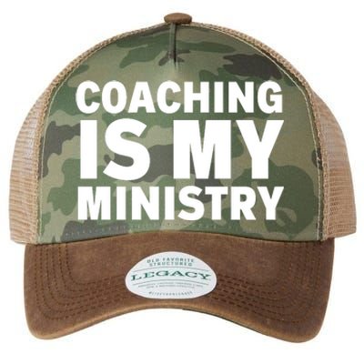 Coaching Is My Ministry Legacy Tie Dye Trucker Hat