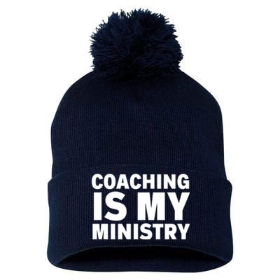 Coaching Is My Ministry Pom Pom 12in Knit Beanie