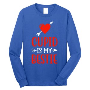 Cupid Is My Bestie Funny Cupid Enthusiast Valentine Love Great Gift Long Sleeve Shirt