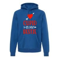 Cupid Is My Bestie Funny Cupid Enthusiast Valentine Love Great Gift Premium Hoodie