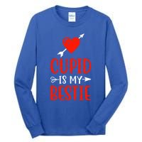 Cupid Is My Bestie Funny Cupid Enthusiast Valentine Love Great Gift Tall Long Sleeve T-Shirt