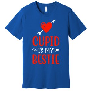 Cupid Is My Bestie Funny Cupid Enthusiast Valentine Love Great Gift Premium T-Shirt