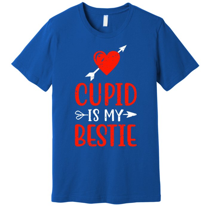 Cupid Is My Bestie Funny Cupid Enthusiast Valentine Love Great Gift Premium T-Shirt