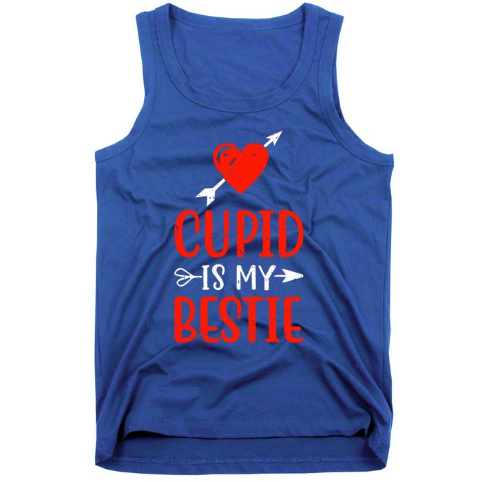 Cupid Is My Bestie Funny Cupid Enthusiast Valentine Love Great Gift Tank Top