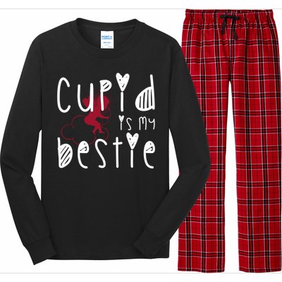 Cupid Is My Bestie Cute Gift Long Sleeve Pajama Set