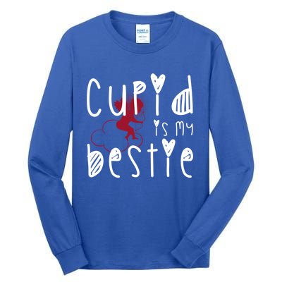 Cupid Is My Bestie Cute Gift Tall Long Sleeve T-Shirt