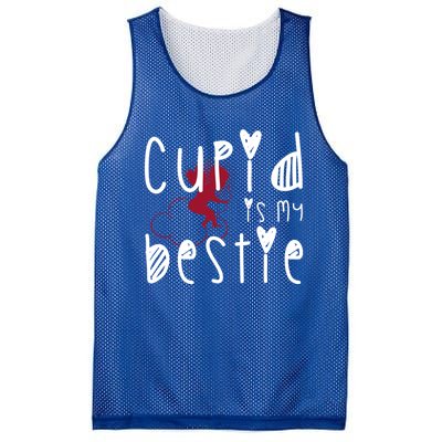 Cupid Is My Bestie Cute Gift Mesh Reversible Basketball Jersey Tank