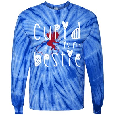 Cupid Is My Bestie Cute Gift Tie-Dye Long Sleeve Shirt