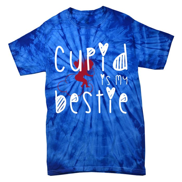 Cupid Is My Bestie Cute Gift Tie-Dye T-Shirt