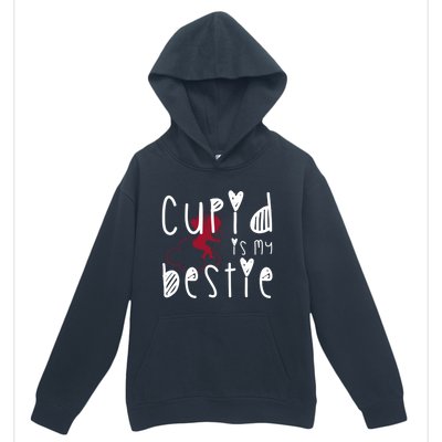 Cupid Is My Bestie Cute Gift Urban Pullover Hoodie