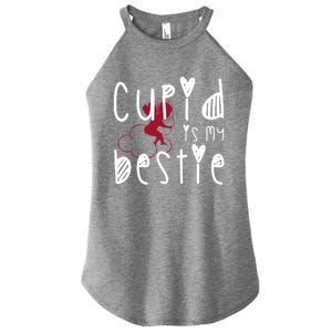 Cupid Is My Bestie Cute Gift Women's Perfect Tri Rocker Tank