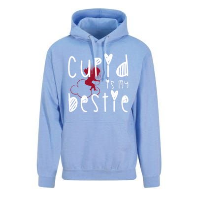 Cupid Is My Bestie Cute Gift Unisex Surf Hoodie