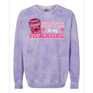 Coffee Is My Valentine Retro Cute Colorblast Crewneck Sweatshirt