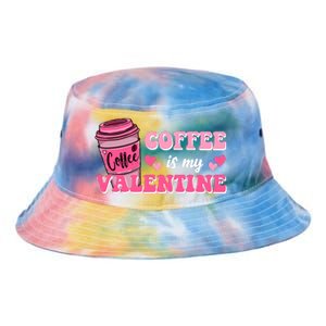 Coffee Is My Valentine Retro Cute Tie Dye Newport Bucket Hat