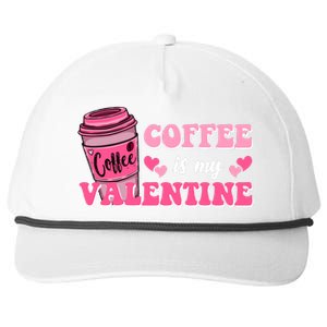 Coffee Is My Valentine Retro Cute Snapback Five-Panel Rope Hat