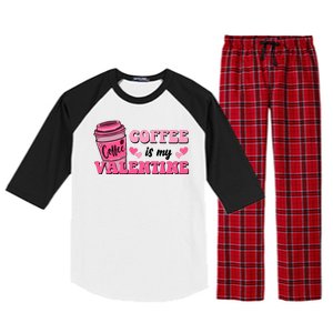 Coffee Is My Valentine Retro Cute Raglan Sleeve Pajama Set